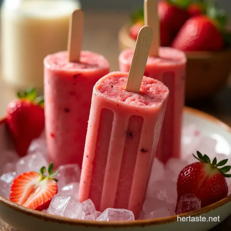 Strawberry Acai Refresher Popsicles Starbucks Inspired presentation