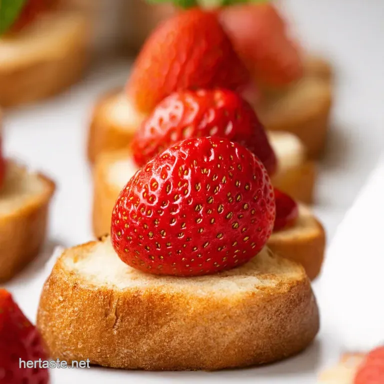 Strawberry Balsamic Crostini A Taste of Summer on Toast presentation