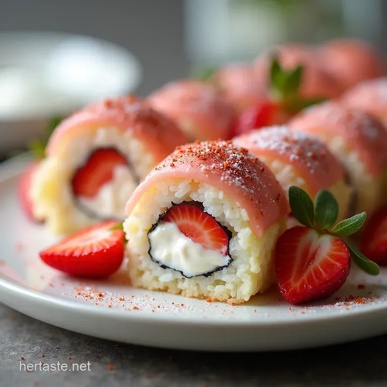 Deconstructed Delight Strawberry Shortcake Sushi Rolls Recipe