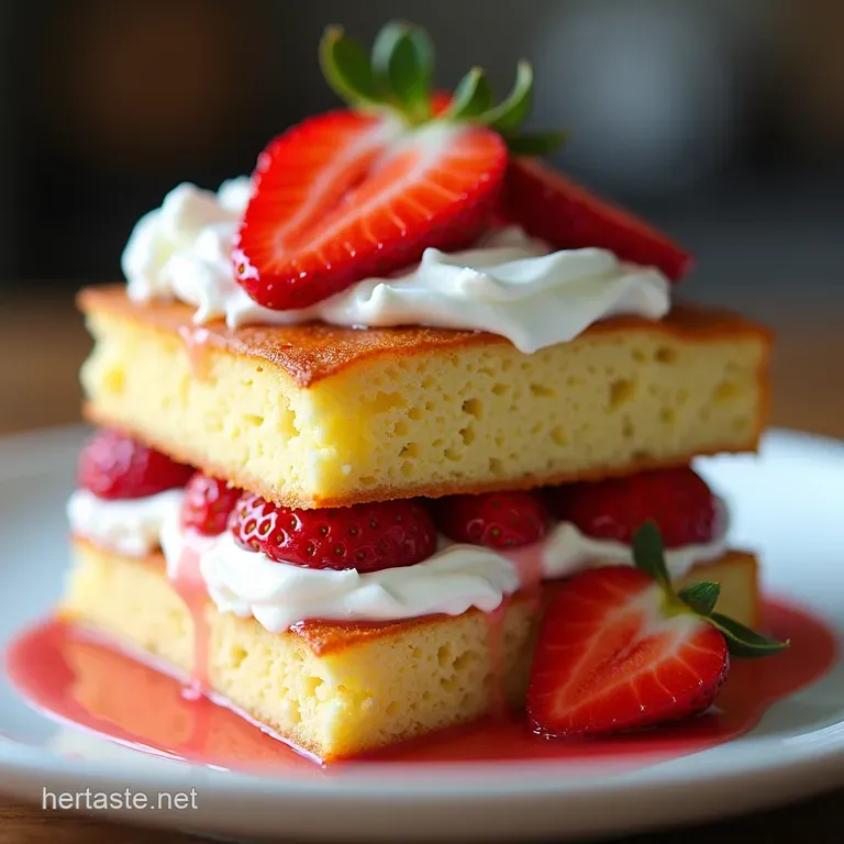 Strawberry Sunshine Cake Deliciously Light Shortcake Dream