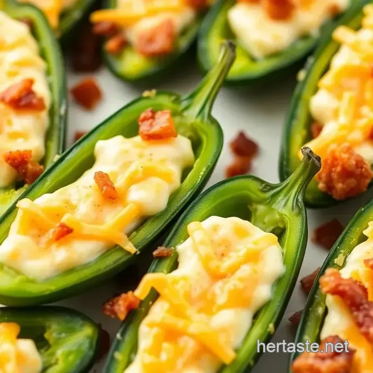 Stuffed Fresh Jalapeños with Cream Cheese and Bacon