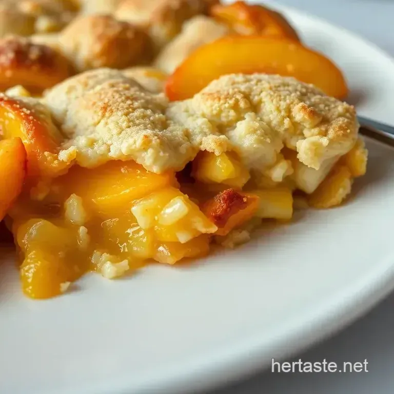 Summer Peach & Blueberry Cobbler