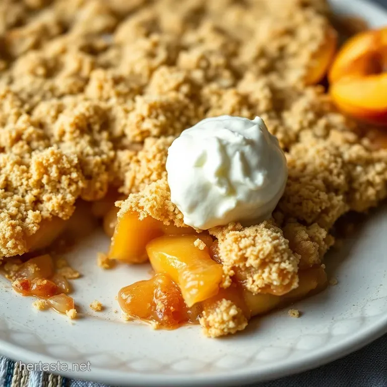 Summertime Peach Crumble Perfection