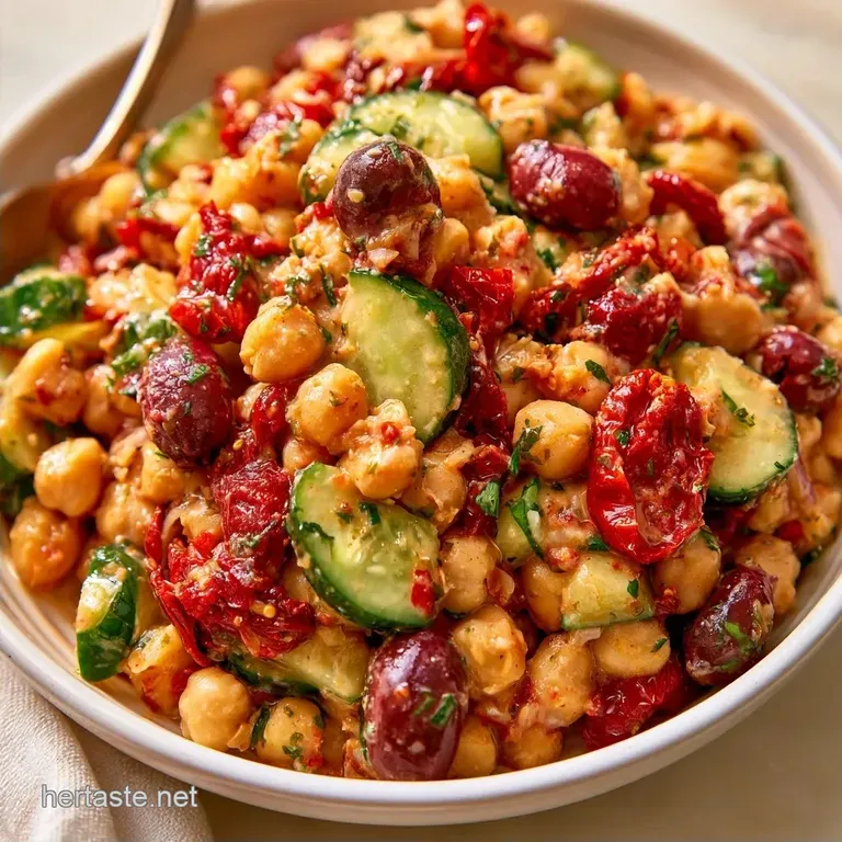 Healthy Sun-Dried Tomato Chickpea Salad