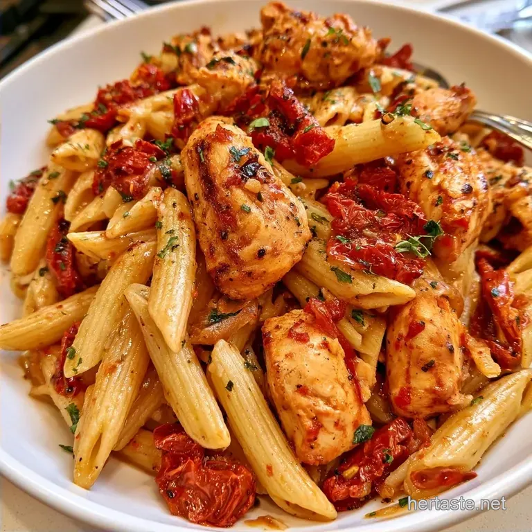 SunDried Tomato Pasta Bake with Chicken