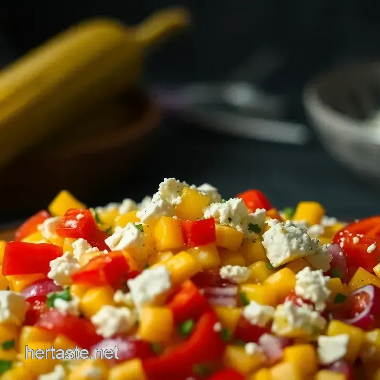 Sunny Summer Corn Feta Salad