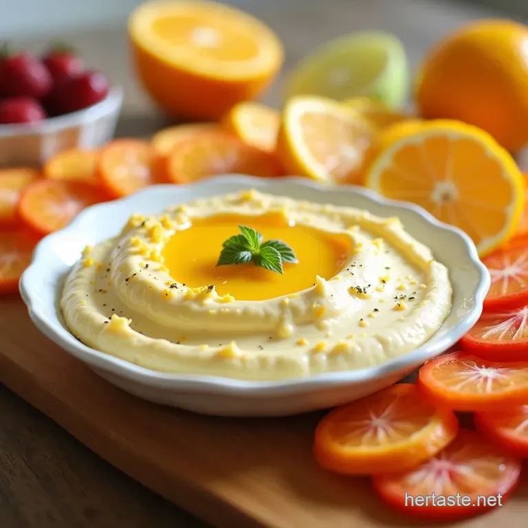 Sunshine Citrus Cloud Fruit Dip The 5Minute NoBake Wonder