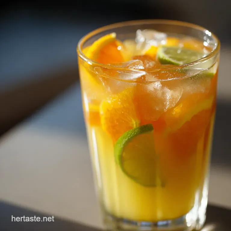 Sunshine in a Glass: Refreshing White Sangria presentation