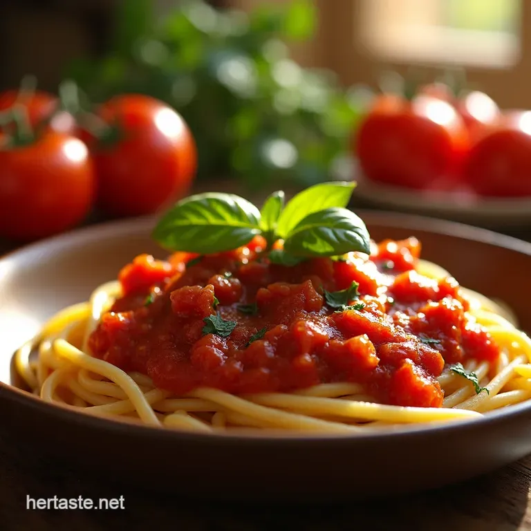 Sunshine in a Pot Fresh Tomato Marinara Sauce presentation