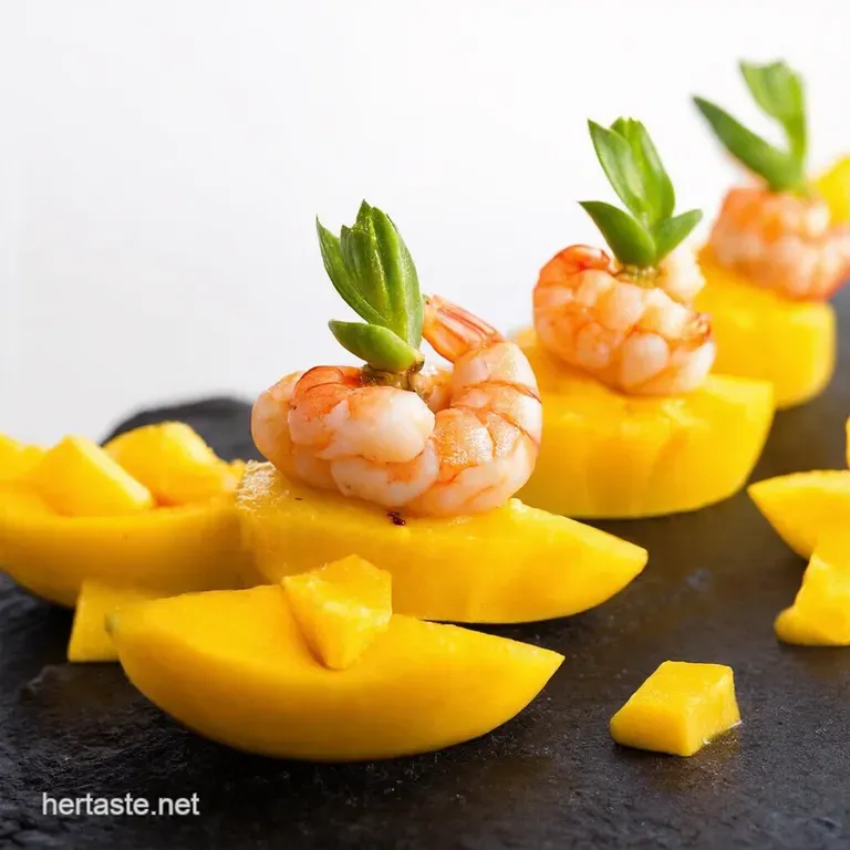 Succulent Shrimp Shooters with Mango My IslandInspired Bite