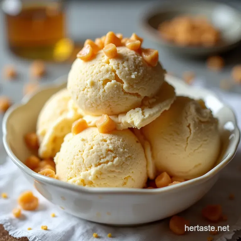 Sweet Dreams are Made of These Homemade Honey Nougat Ice Cream