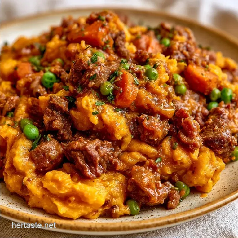 Hearty Sweet Potato Casserole with Ground Beef