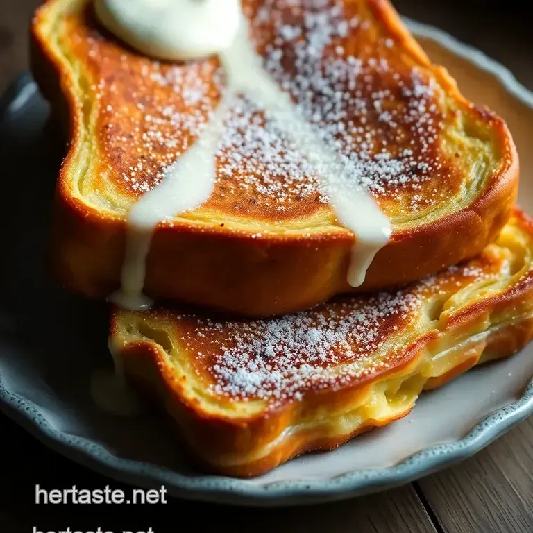 Sweet & Savoury Hawaiian Roll French Toast presentation