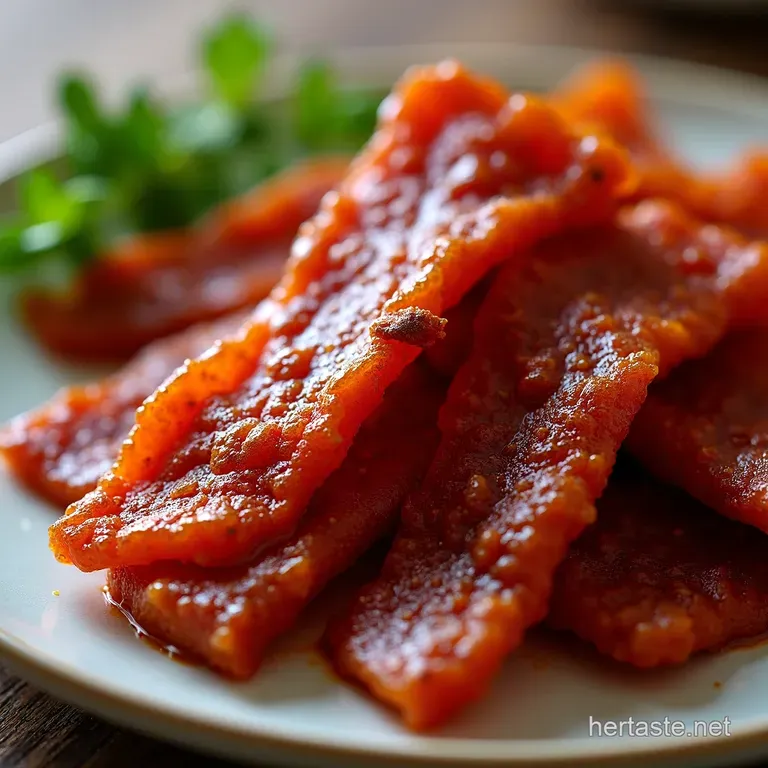 Sweet Sticky Gochujang Beef Jerky Korean BBQ Candy