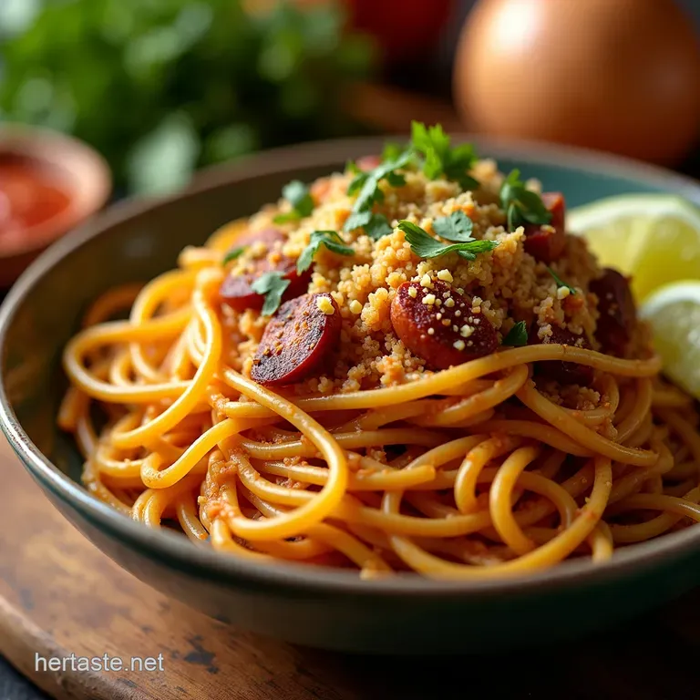 Taco Fiesta Spaghetti A Southwestern Comfort Food Classic presentation