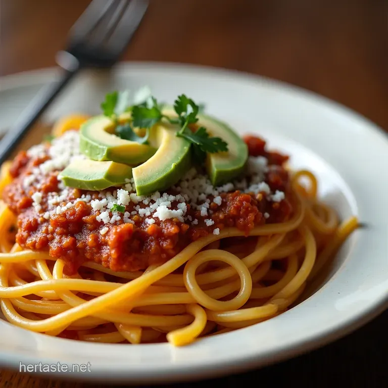 Taco Spaghetti A Fiesta in Your Pasta Bowl