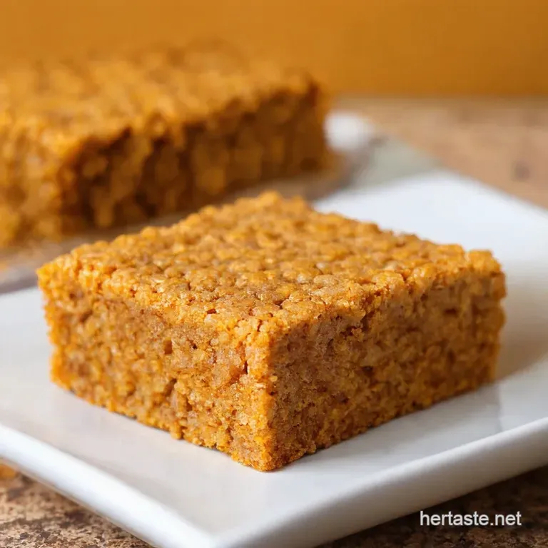 Thai Tea Rice Krispie Treats presentation