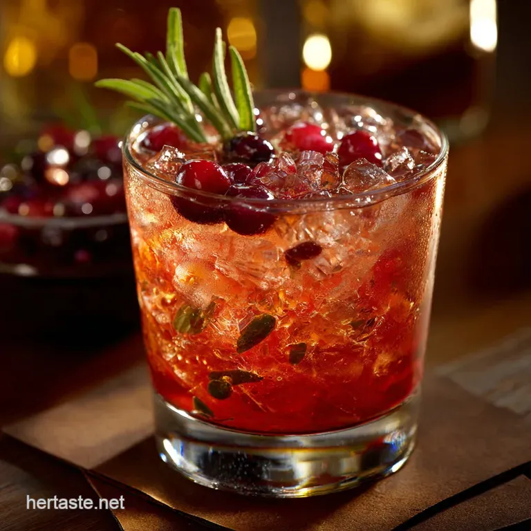 Thanksgiving Cocktails: the Autumnal Cranberry-Sage Bourbon Smash presentation
