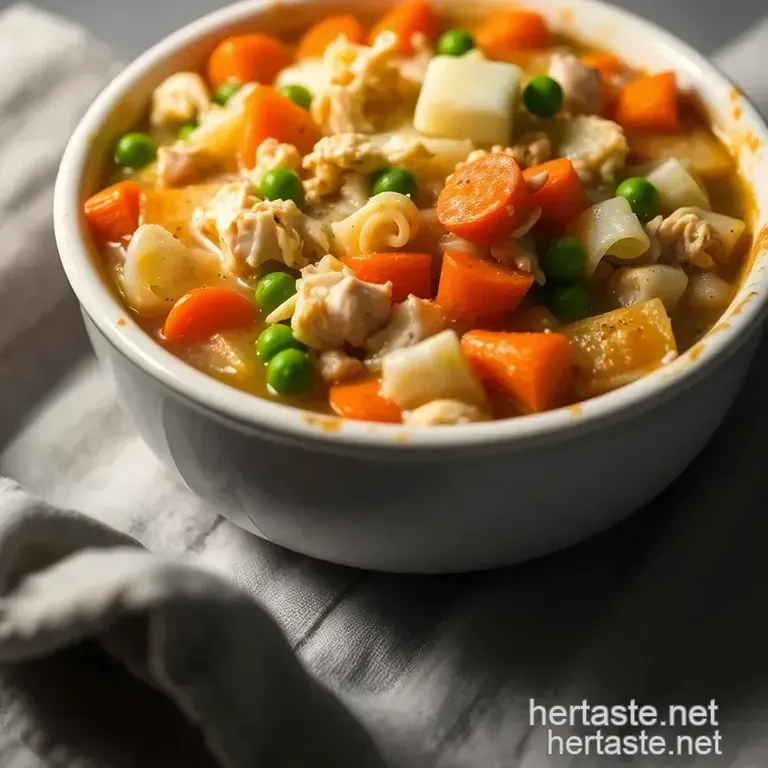 Thanksgiving Leftover Turkey Pot Pie presentation