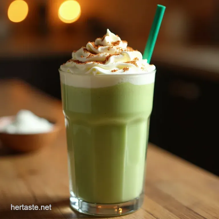 The 2025 Vanilla Bean Matcha Cloud Latte Starbucks Inspired presentation