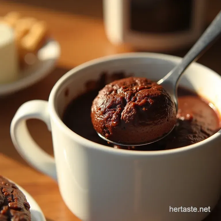 The 5Minute Emergency Chocolate Fix Fudgy Brownie Mug Cake presentation