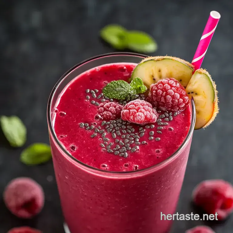 The Five-Minute Fruit Fiesta Smoothie presentation