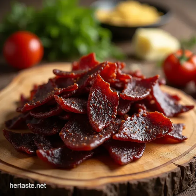 The Great British Beef Jerky Smoky Savoury and Seriously Satisfying presentation