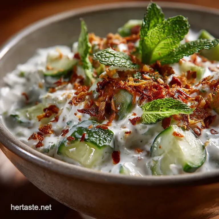 The Great British Raita Cooling Cucumber Mint Cumin Dip presentation