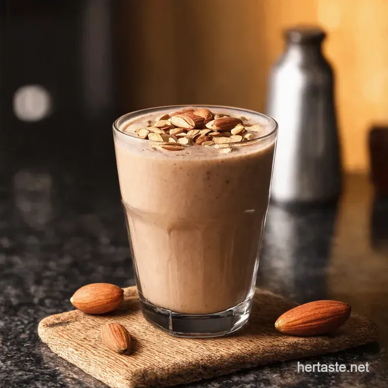 The Nutty Professor Almond Smoothie Brain Food That Tastes Like Dessert presentation