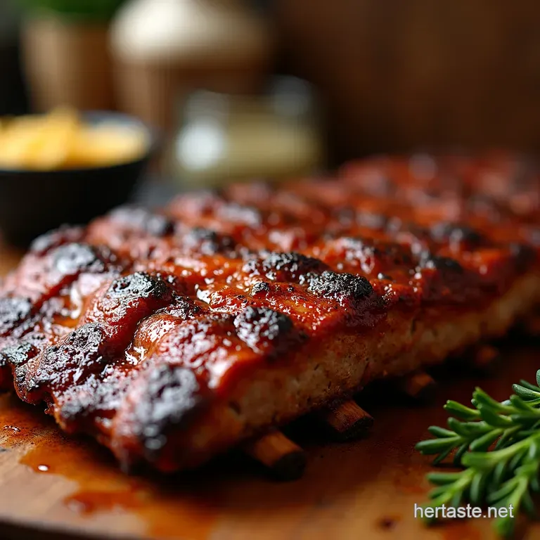 The Proper Job Easy Dry Rubbed BBQ Ribs Oven Grill Friendly presentation