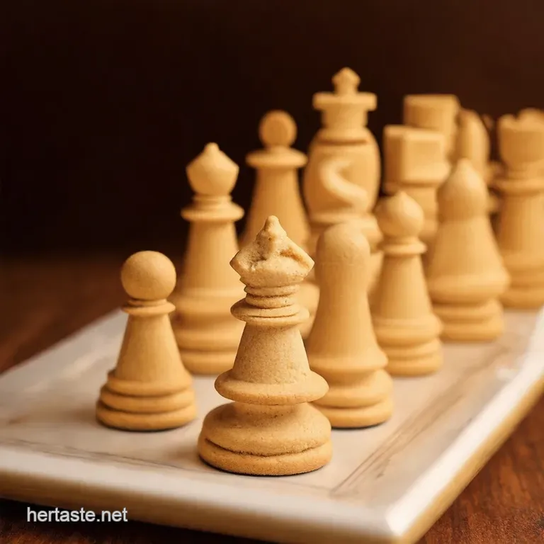 The Queen' s Gambit: Homemade Chessmen Butter Cookies presentation
