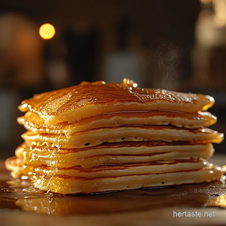 The Sunday Best Stack Chefs Ultimate Fluffy Thin Pancakes presentation
