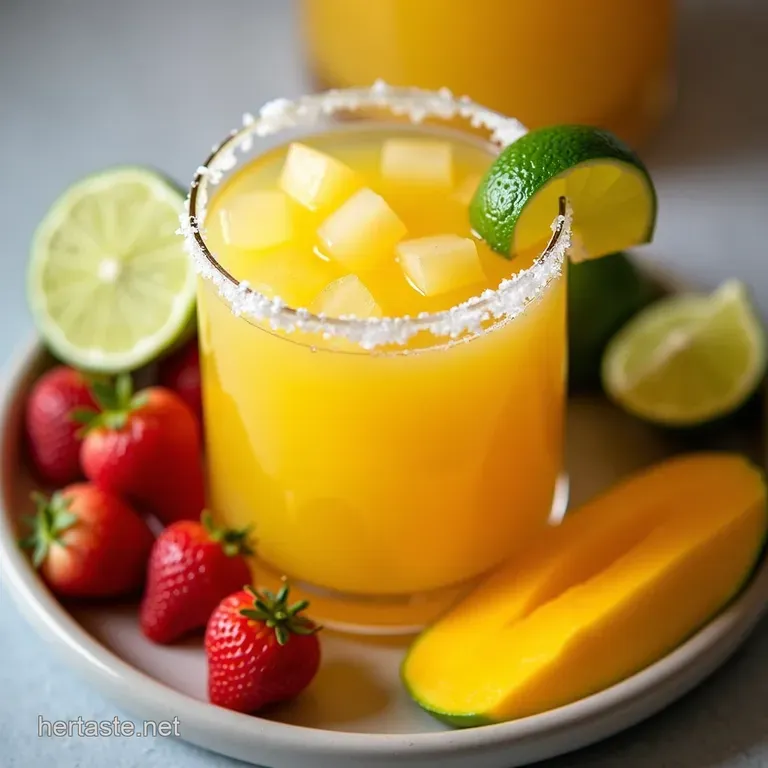 The Sunshine Sipper Authentic Fresh Mango Margarita