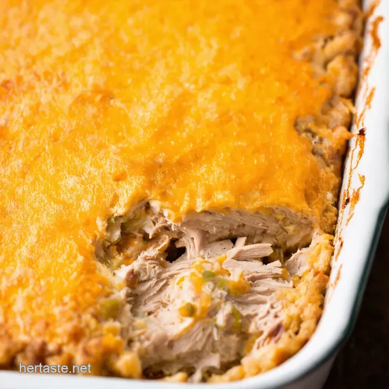 The Ultimate Cheesy Turkey Casserole presentation