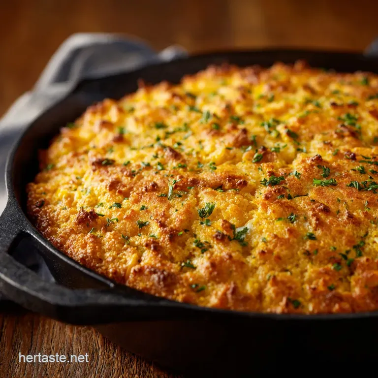 Cornbread Casserole: the Ultimate Hearty Skillet Comfort Supper presentation