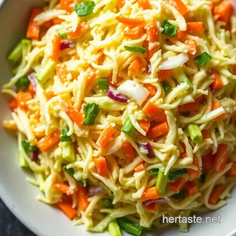 The Ultimate Creamy (But Not *Too* Creamy!) Coleslaw presentation