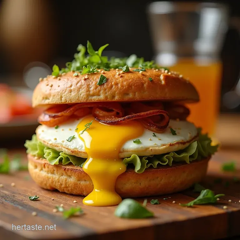 The Ultimate Homemade Eggslut Breakfast Sandwich Recipe presentation