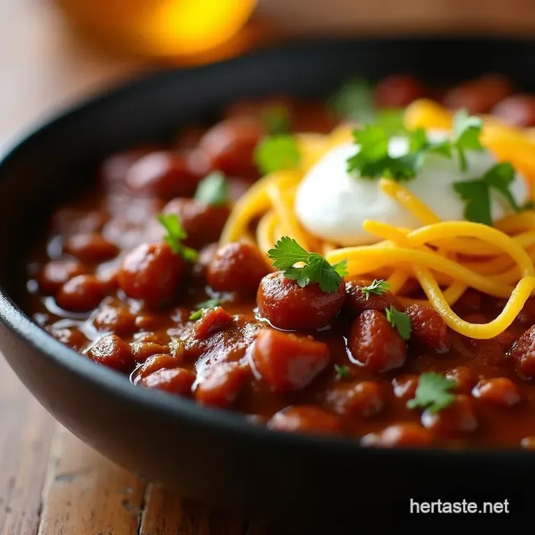 The Ultimate TexasStyle Beef Chili Slow Cooker Optional presentation