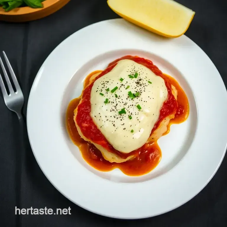 The Ultimate Weeknight Chicken Parmesan presentation