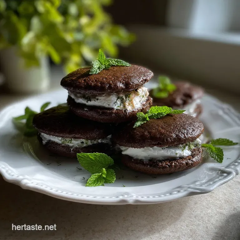 The Ultimate Thin Mint Whoopie Pies Recipe presentation