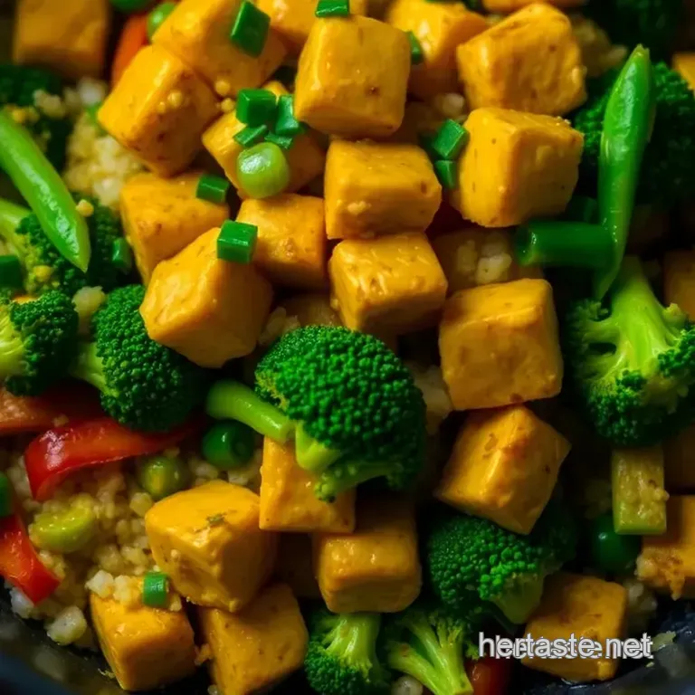 Tofu Stir-Fry Delight presentation