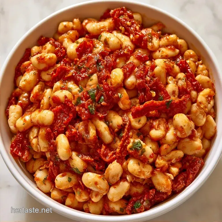 Creamy Sun-Dried Tomato White Bean Skillet