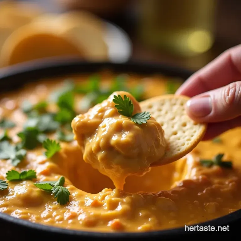 Touchdown Creamy Chicken Dip presentation