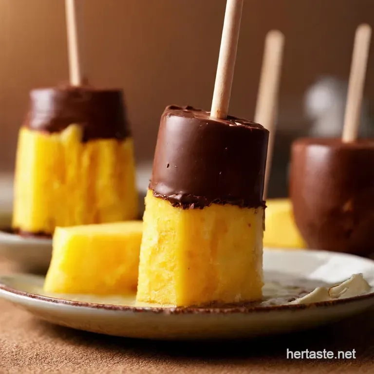 Tropical Bliss Pops Chocolate Coconut Pineapple Dream presentation