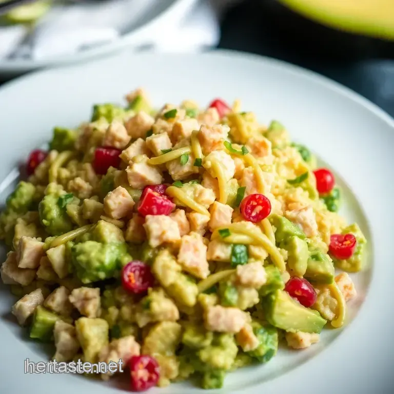 Tunacado: A Deliciously Creamy Tuna and Avocado Delight presentation