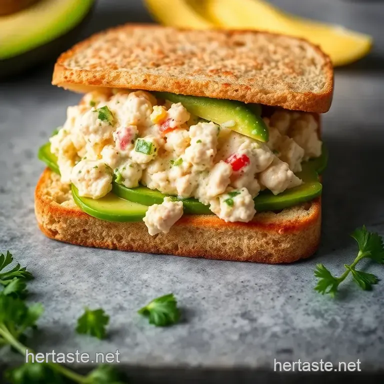 Tunacado Sandwich presentation