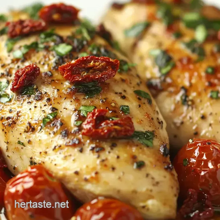 Tuscan Sun-Dried Tomato Chicken with Creamy Polenta