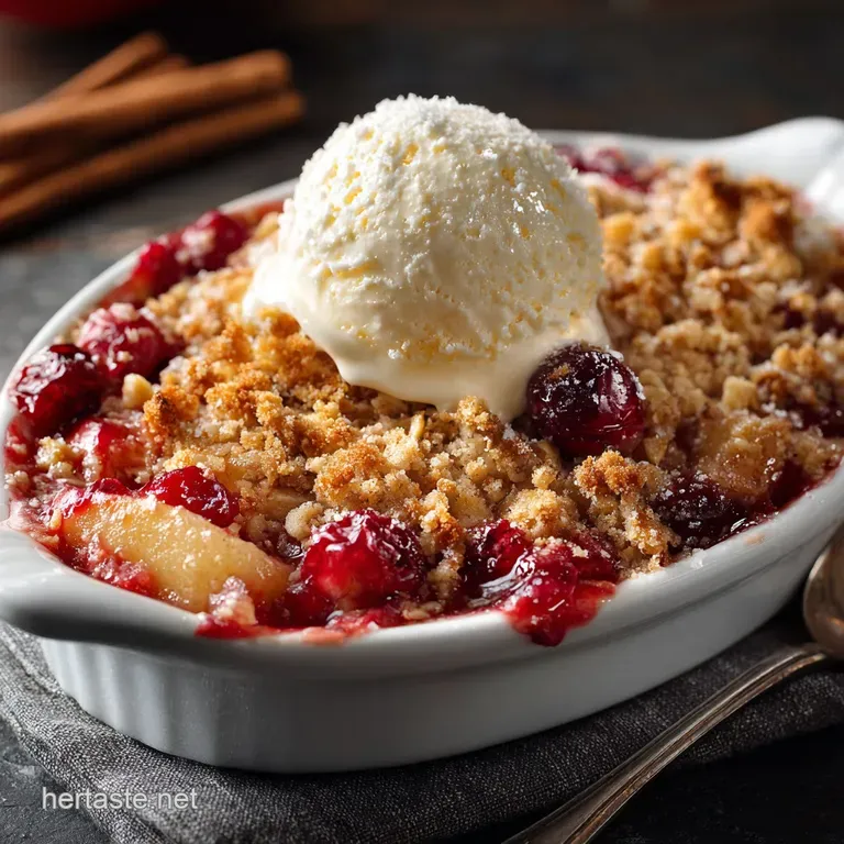 Cranberry Apple Crisp: Easy Recipe for the Ultimate Autumn Dessert.