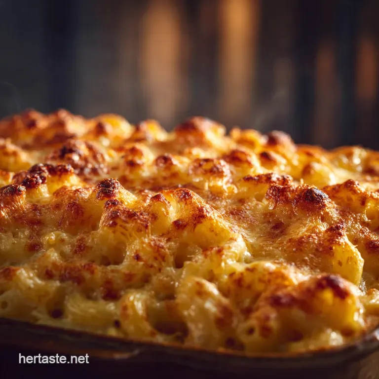 Baked Mac and Cheese the Ultimate Threecheese Casserole with a Crunchy Topping presentation
