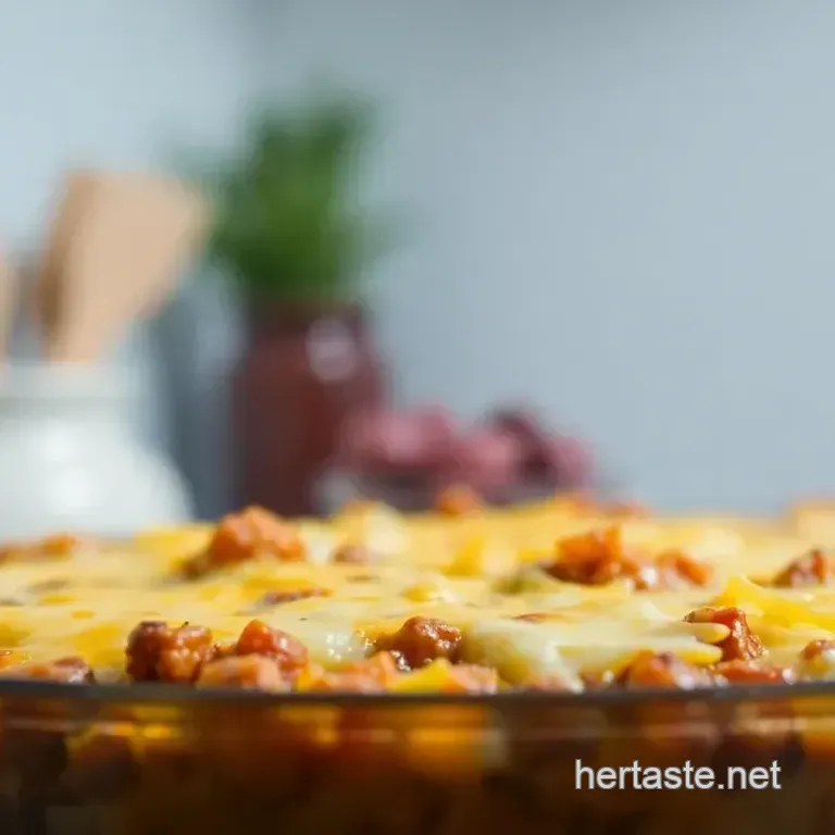 Ultimate Cheesy Burger Casserole Delight